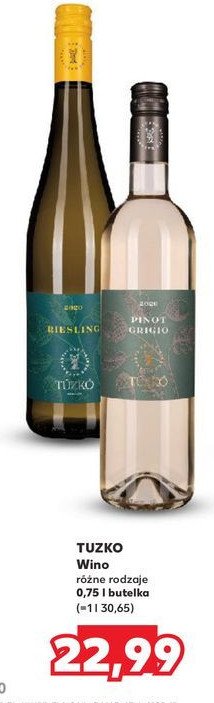 Wino Tuzko riesling promocja