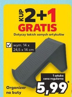 Organizer na buty 14 x 24.5 x 14 cm promocja