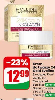 Krem do twarzy 24k Gold Eveline promocja w Dino