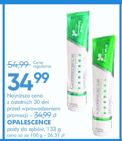 Pasta do zębów whitening cool mint sensitivity Opalescence promocja w Super-Pharm