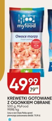 Krewetki gotowane z ogonkiem obrane MyFood promocja w Chata Polska