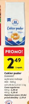 Cukier puder DIAMANT wybrane rodzaje promocja w Intermarche