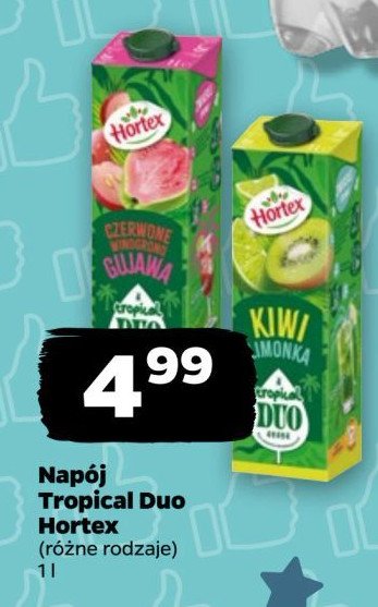 Napój czerwone winogrono-gujawa Hortex promocja