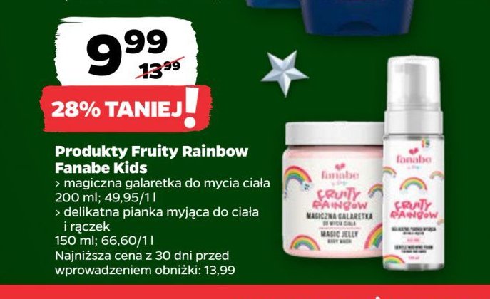 Magiczna galaretka do mycia ciała Fanabe kids promocja