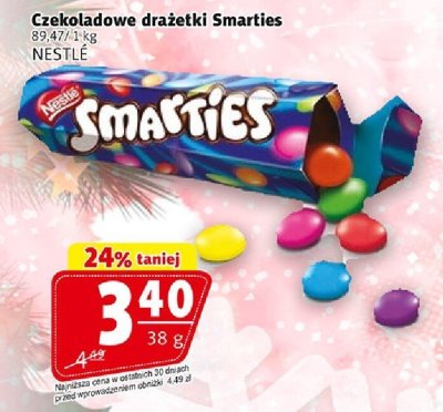 Czekoladowe drażetki Smarties NESTLÉ promocja w Prim Market