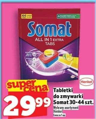 Tabletki do zmywarki Somat 30-44 szt. promocja w TOPAZ