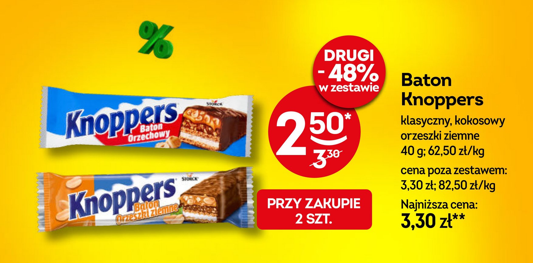 Baton orzeszki ziemne Knoppers promocja