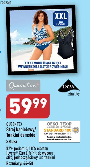 Strój kąpielowy damski Queentex promocja