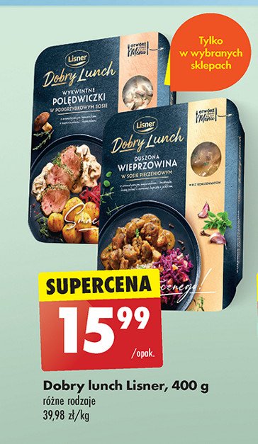 Duszona wieprzowina Lisner promocja