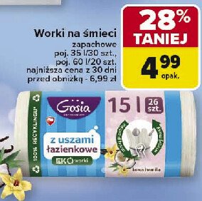 Worki na smieci 60 l Gosia promocja w Carrefour Market