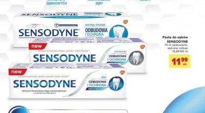 Pasta do zębów mint Sensodyne odbudowa i ochrona promocja