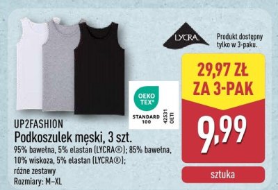 Podkoszulek męski, 3 szt. promocja w Aldi