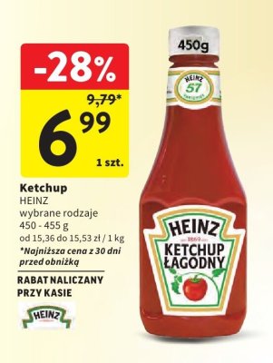 Ketchup Ketchup HEINZ promocja w Intermarche