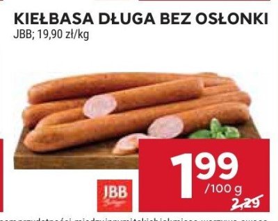 Kiełbasa długa bez osłonki  promocja w Stokrotka
