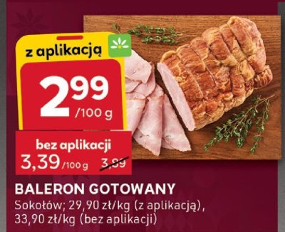 Baleron gotowany promocja w Stokrotka