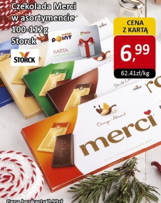 Czekolada Merci w asortymencie Storck 100-112g promocja w Market Point