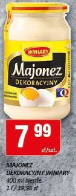 Majonez dekoracyjny Winiary 400 ml promocja w Chorten