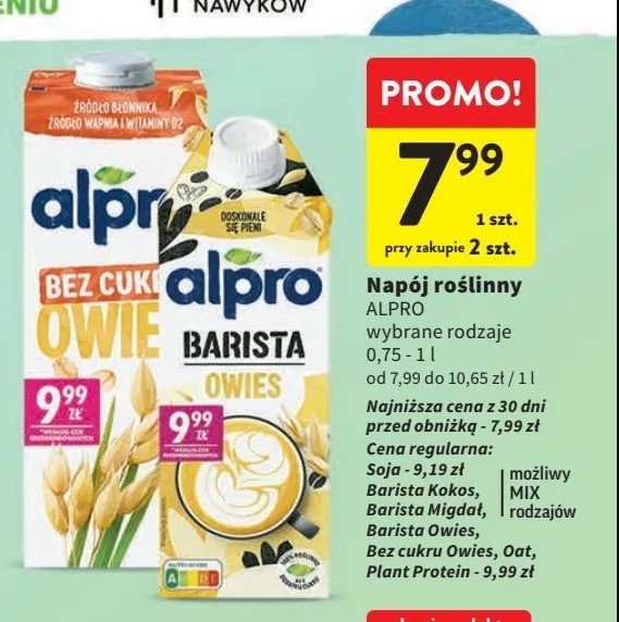 Napój kokosowy barista Alpro promocja