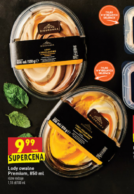 Lody czekoladowe o smaku s艂onego karmelu Biedronka promocja