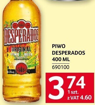 Piwo Desperados promocja w Selgros