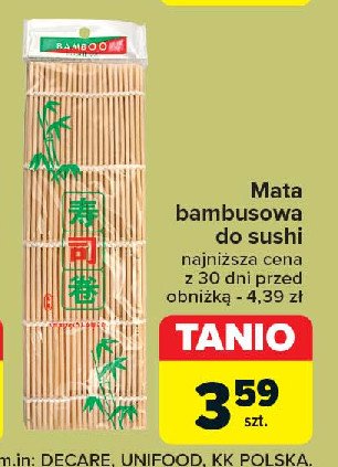 Mata bambusowa do sushi promocja