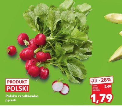 Polska rzodkiewka pęczek promocja w Kaufland