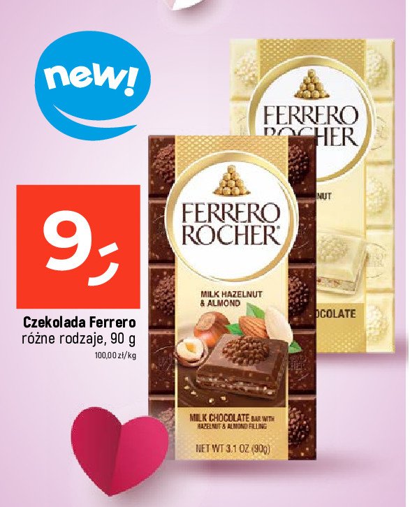Czekolada haselnuss Ferrero rocher promocja