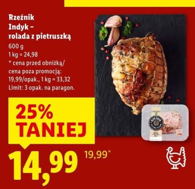 Indyk - rolada z pietruszką promocja w Lidl