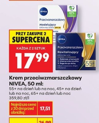 Krem przeciwzmarszczkowy NIVEA, 50 ml promocja w Biedronka
