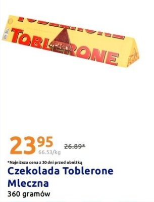 Czekolada Toblerone Mleczna promocja w Action