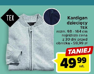 Kardigan dzieci臋cy rozm. 98-164 Tex promocja