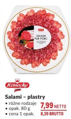 Salami plastry różne rodzaje promocja w Makro