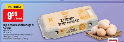 Jaja z chowu ściółkowego M Marysia promocja w POLOmarket