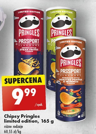 Chipsy italian style pocaccia Pringles passport flavours promocja