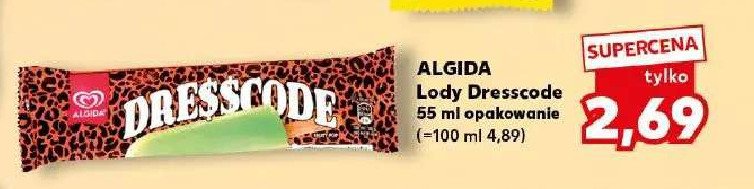 Lód fruity pop Algida dresscode promocja