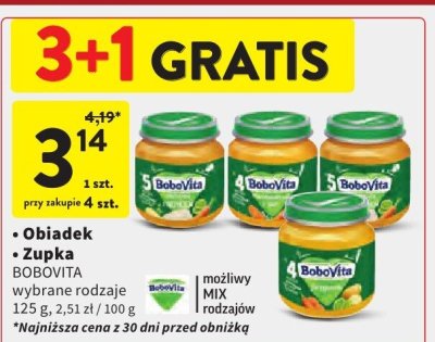 Obiadek, Zupka BOBOVITA wybrane rodzaje promocja w Intermarche