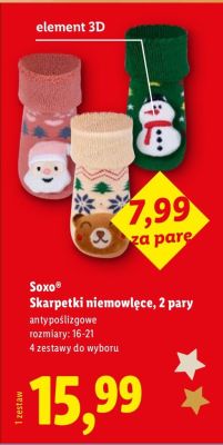 Skarpetki niemowlęce Saxo, 2 pary promocja w Lidl