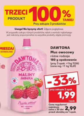 Mus owocowy różne rodzaje promocja w Kaufland