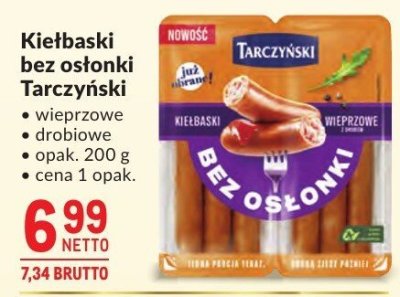 Kiełbaski bez osłonki Tarczyński promocja w Makro