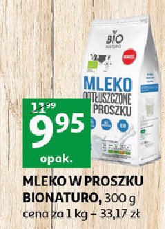 Mleko odt艂uszczone w proszku Bionaturo Bio naturo promocja