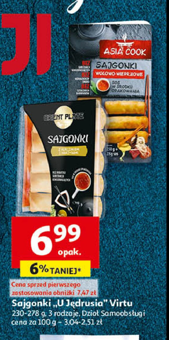 Sajgonki z kurczakiem + sos Asia cook promocja