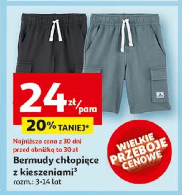 Bermudy chłopięce 3-14 lat promocja