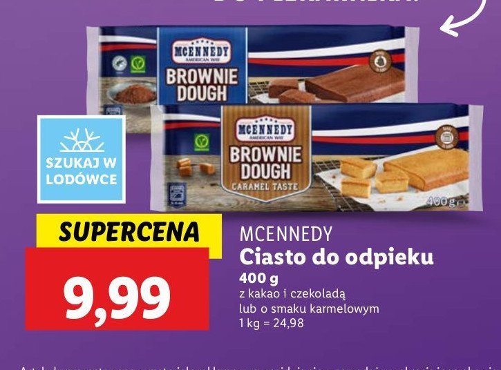 Ciasto do wypieku o smaku karmelowym Mcennedy promocja w Lidl