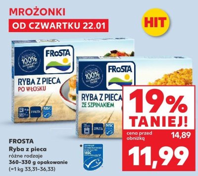 Ryba z pieca różne rodzaje promocja w Kaufland
