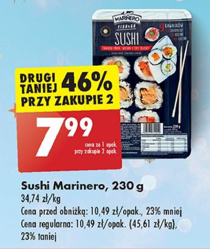 Sushi Marinero promocja w Biedronka