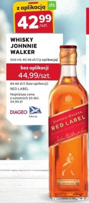 Whisky Johnnie Walker Red Label promocja w Stokrotka