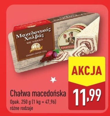 Chałwa macedońska  z kakao promocja w Aldi