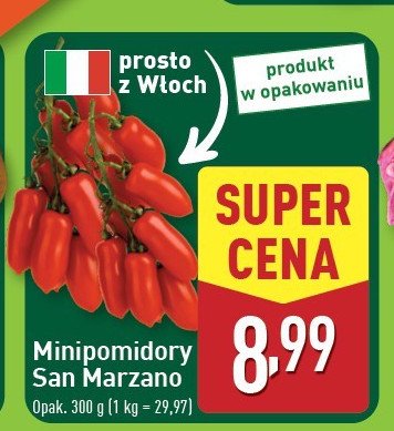 Pomidory san marzano promocja