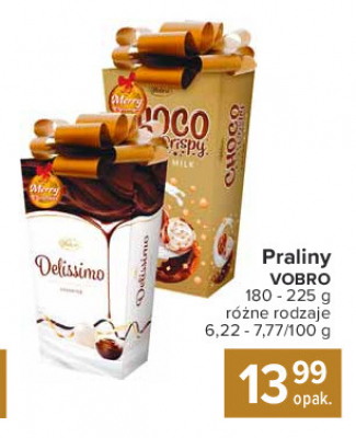 Bombonierka choco crispy cocoa & milk Vobro promocja