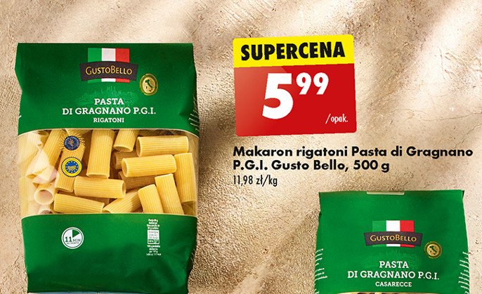 Makaron gragnano Gustobello promocja